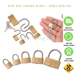 Ổ khoá mini vali loại tốt bằng thau kích thước 25mm 2 chìa