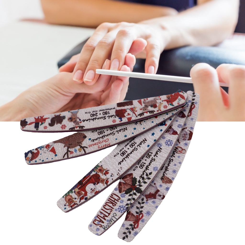 Dũa Móng Tay Hình Bán Nguyệt Nhiều Màu Chuyên Nghiệp Cho Nữ