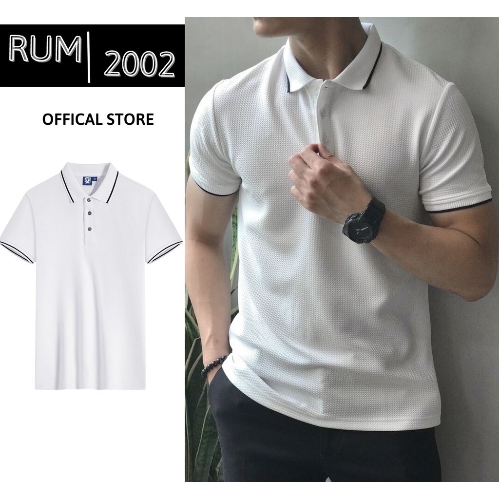Áo polo nam ngắn tay cổ bẻ phối viền cao cấp : Kiểu dáng Hàn Quốc chất liệu cotton , co giãn 4 chiều