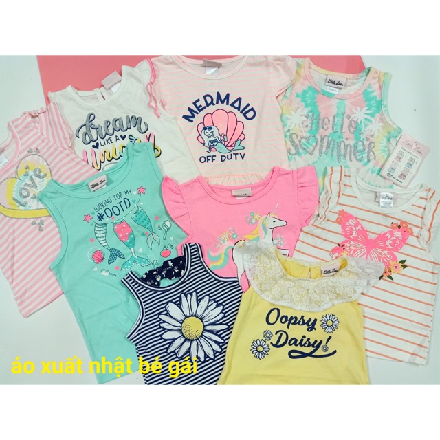 Set 2 Áo Xuất Nhật Bé Gái
