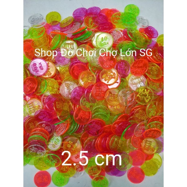 Đồ Chơi Đồng Xu Nhựa Túi 100 gam