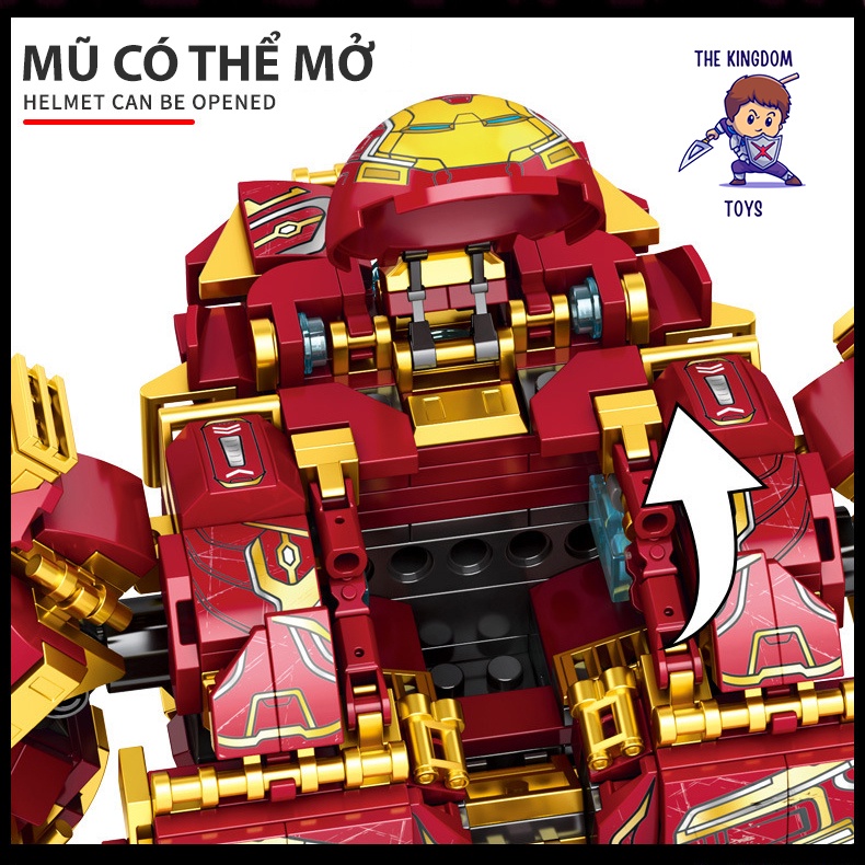 Đồ Chơi Lắp Ráp HulkBuster Iron Man Mô Hình Robot Siêu Anh Hùng Người Sắt LY76026