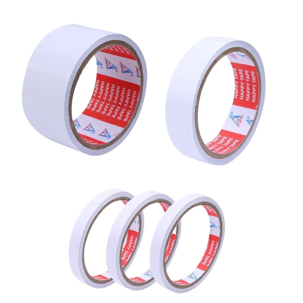 Băng keo 2 mặt 1.2F 2.5F 5F băng keo hai mặt 1,2cm 2,5cm 5cm