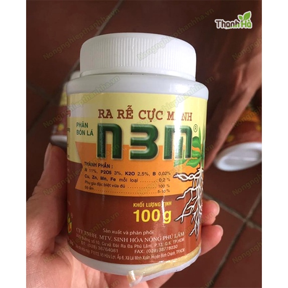 Phân bón ra rễ N3M (100g/hũ) Chuyên dùng hoa lan, hoa hồng, bonsai | Root Stimulator Fertilizer