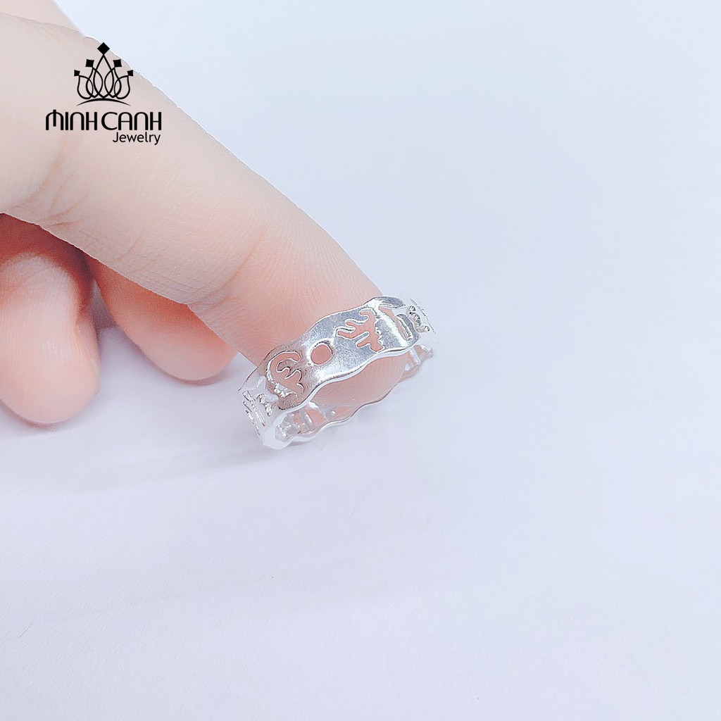 Nhẫn Chú Bình An Bằng Bạc Thương Hiệu Minh Canh Jewelry