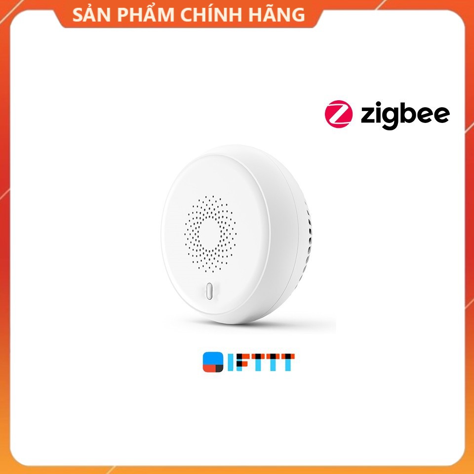 Cảm biến khói cảnh báo hỏa hoạn Zigbee Tuya/SmartLife - Điều khiển qua app