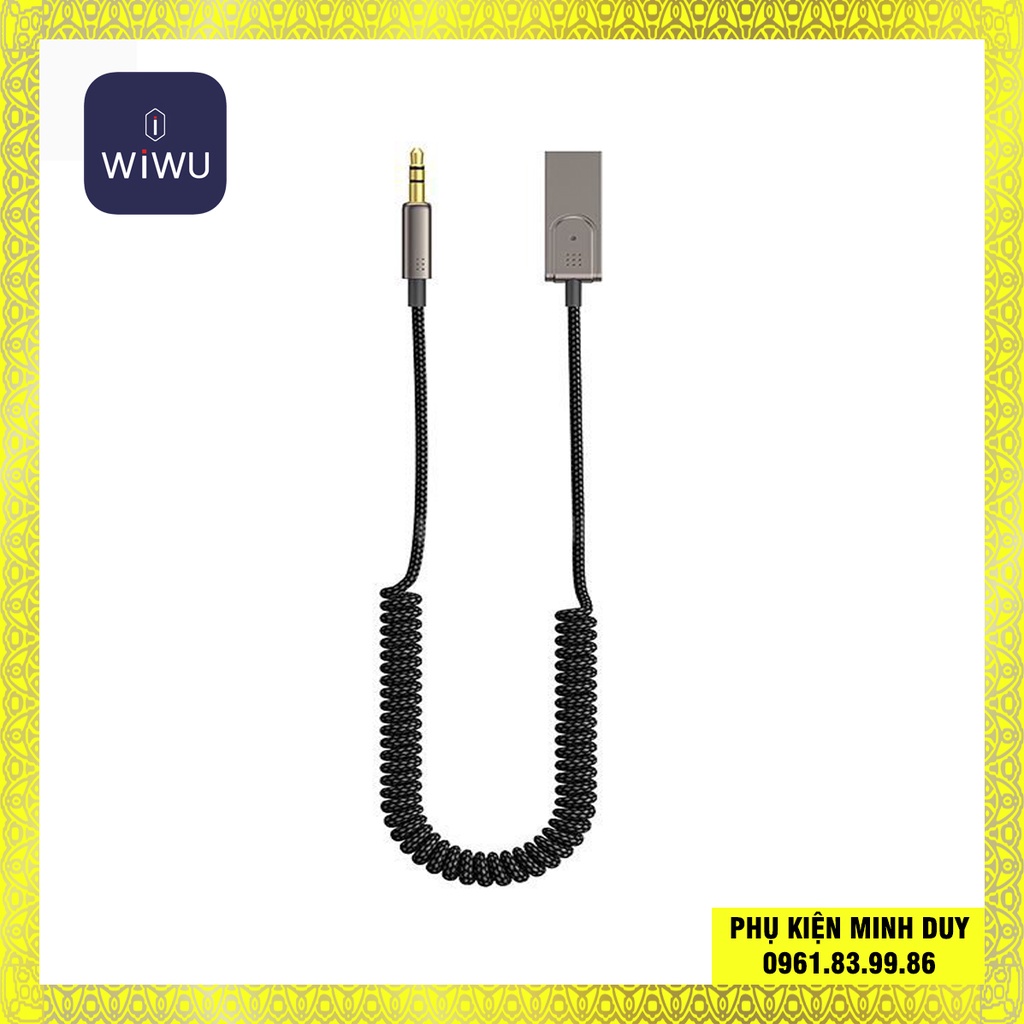 Cáp chuyển đổi âm thanh không dây Wiwu YT-04 dùng trên ô tô