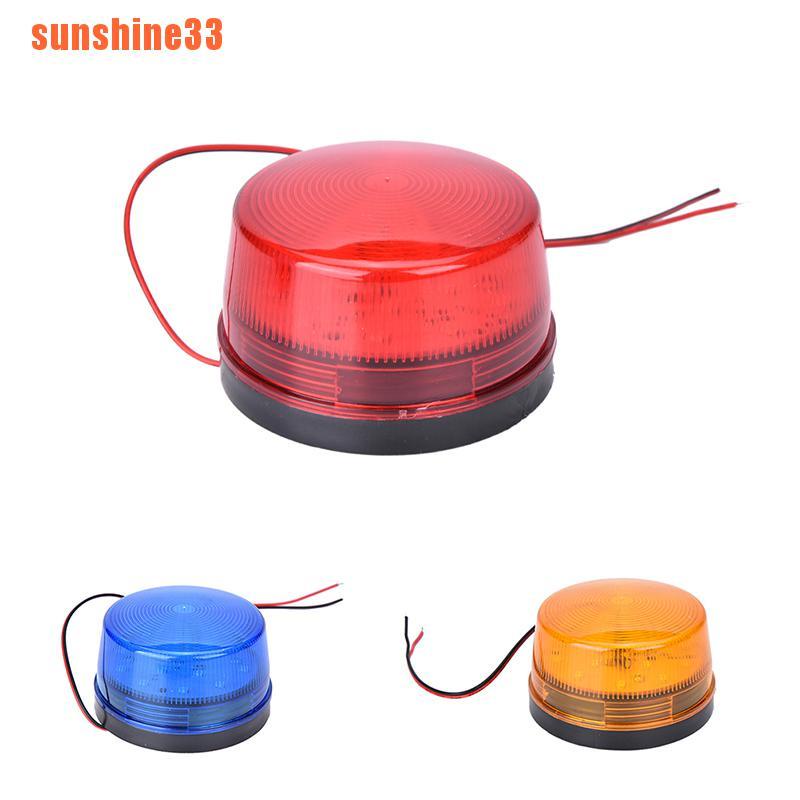 Orange Blue Red 12V LED Security Alarm Strobe Signal Warning Flashing Lig