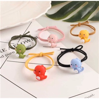 Cột tóc khủng long mập dễ thương