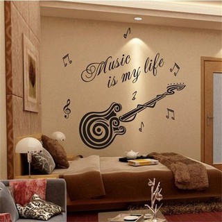 Miếng Dán Tường Hình Đàn Guitar