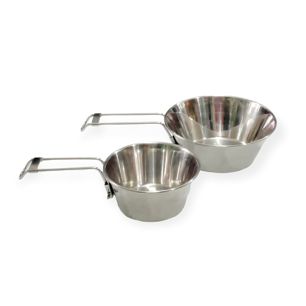 BÁT GẤP GỌN INOX CÓ QUAI CẦM OUTSIDE