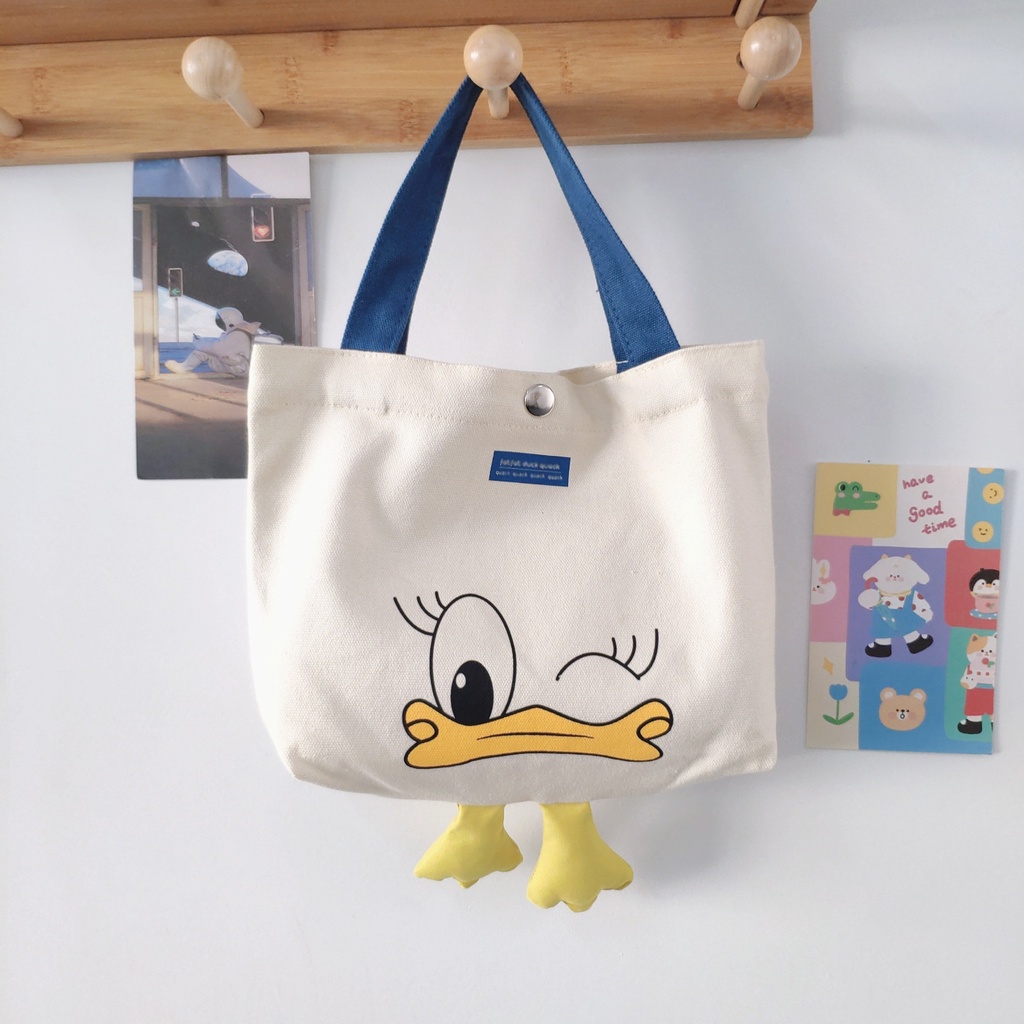 Túi đeo vai hình vịt có chân nhỏ dễ thương