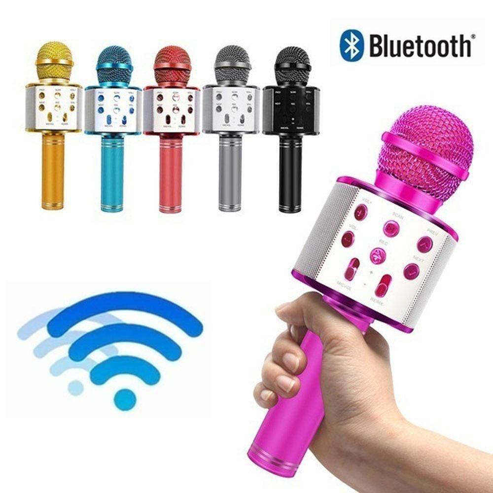 Micro Cầm Tay Bằng Kim Loại Nhiều Màu Sắc Kết Nối Bluetooth Ws858