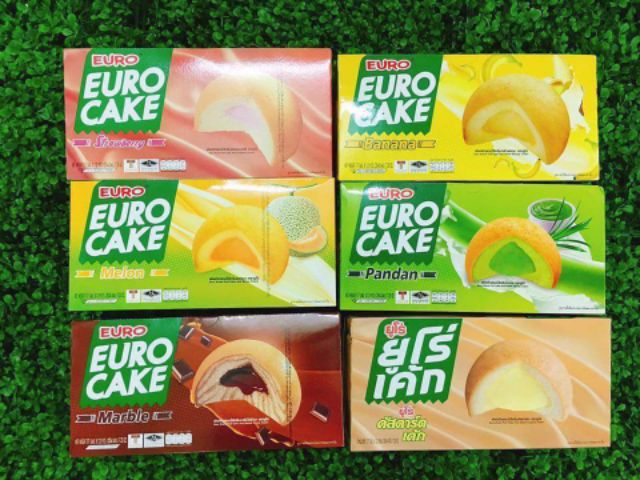 [Hàng nhập khẩu] Bánh trứng Thái Lan Euro Cake hộp 12c