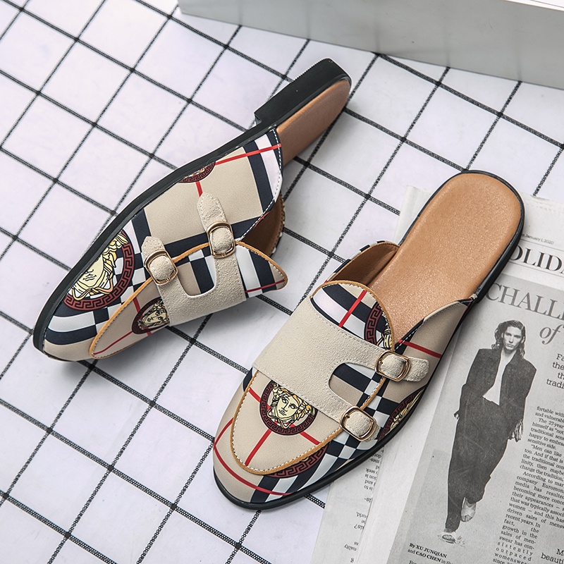 Giày Lười Da Phong Cách Retro Thời Trang Cho Nam