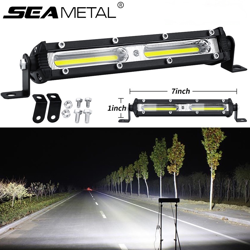 Đèn phá sương mù SEAMETAL chạy ban ngày LED chiếu sáng dạng thanh 12V 24V 6500K dành cho xe hơi xe tải SUV