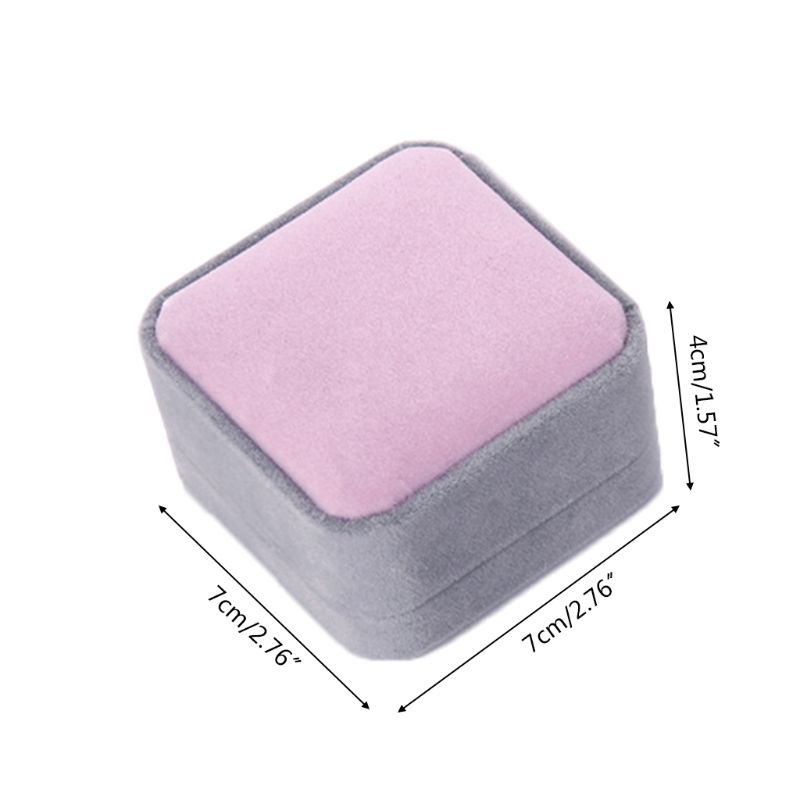 Hộp Đựng Trang Sức Bằng Nhung Nhiều Màu Sắc