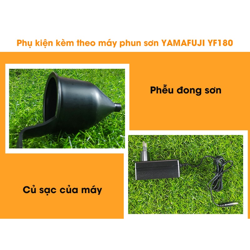 Máy phun sơn chạy pin Yamafuji YF180 hàng chính hãng