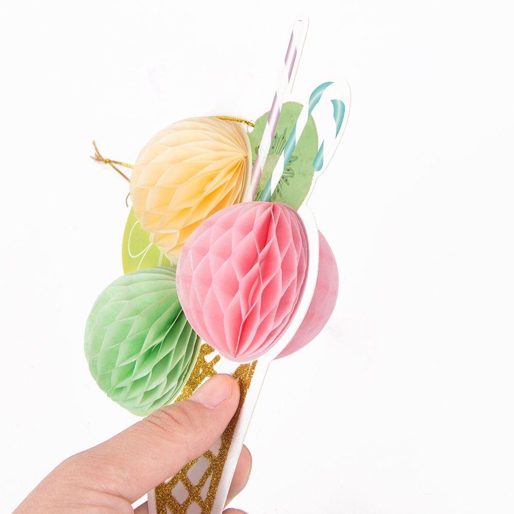 Dải Băng Trang Trí Hình Kem Ốc Quế 3d Sáng Tạo