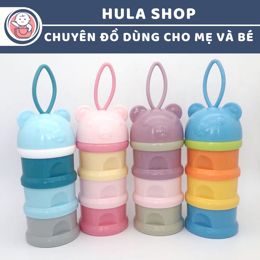 Hộp chia sữa phiên bản mới 3 ngăn có quai cầm