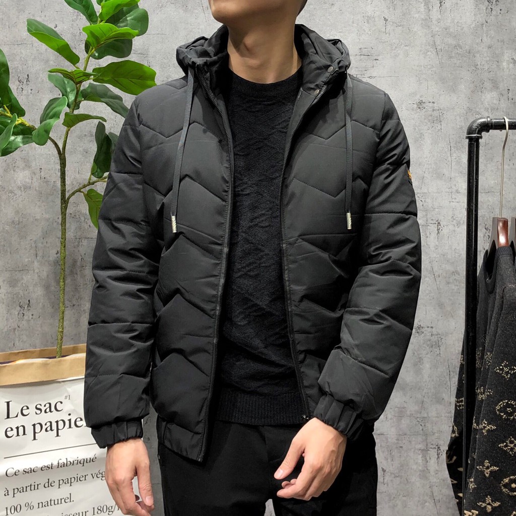 Áo khoác phao nam MŨ RỜI bigsize đại hàn cao cấp APHA11 - 901