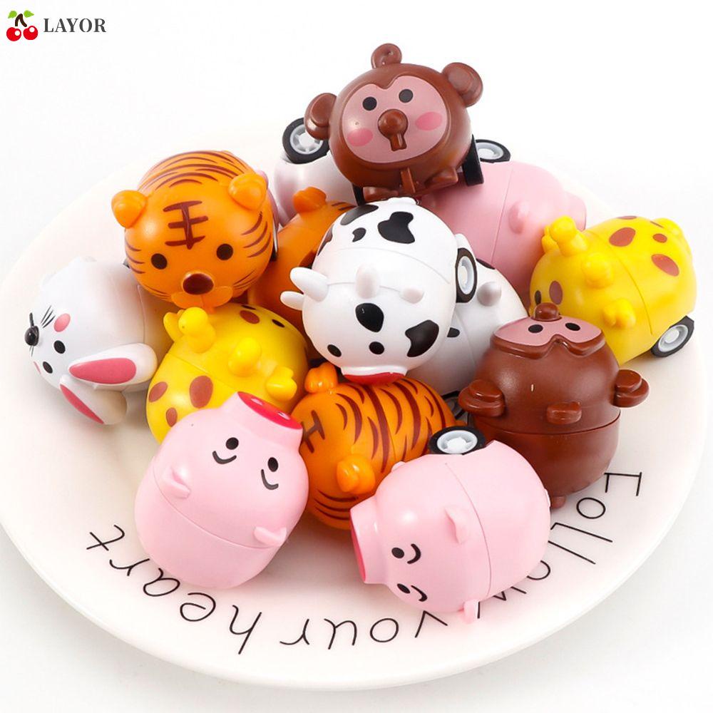 Đồ Chơi Xe Hơi Hoạt Hình Mini Dễ Thương Cho Bé 2-6 Tuổi