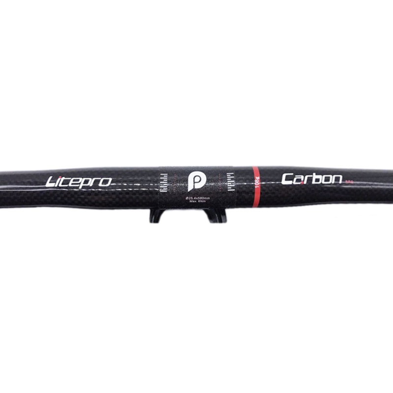 Ghi Đông Xe Đạp Bằng Sợi Carbon Siêu Nhẹ Chuyên Dụng Cho Brompton 580mm 25.4mm