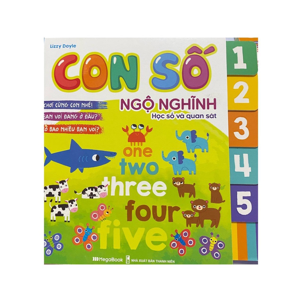 Sách - Con số ngộ nghĩnh : Học số và quan sát ( Megabook )