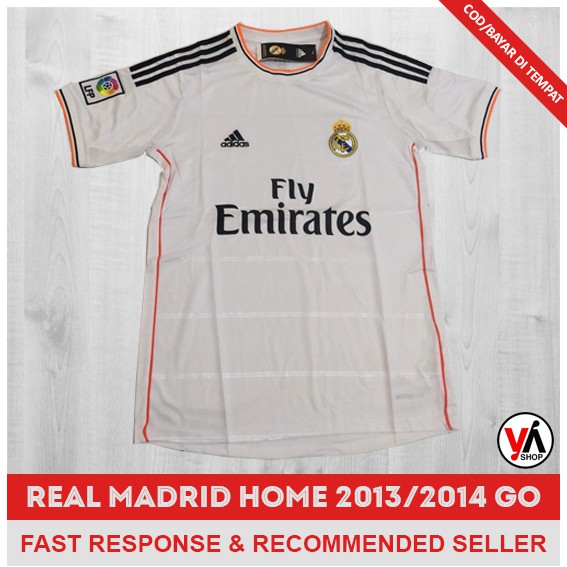 Áo Thun Bóng Đá Real Madrid Home 2013 2014 Grade