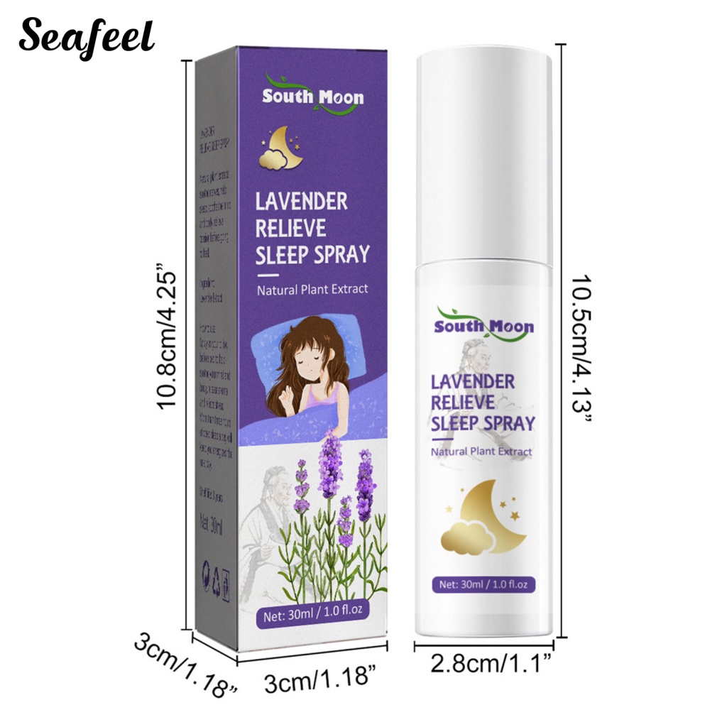 Chai Xịt 30ml Tinh Chất Hoa Oải Hương Giúp Ngủ Ngon