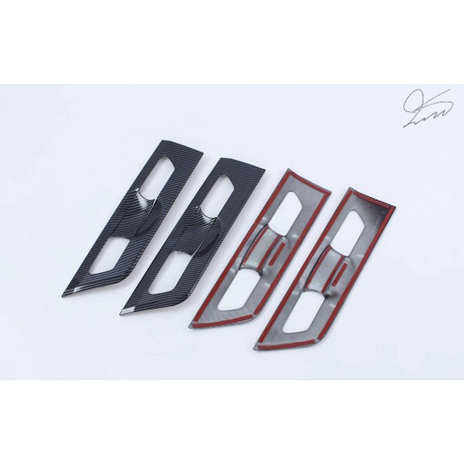 Ốp tay nắm Cửa, ốp hõm cửa Kia Carnival 2021-2022 2023 mẫu carbon cao cấp