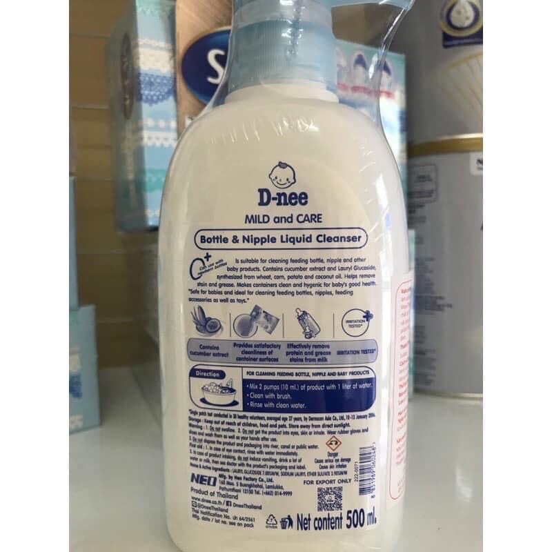 [ĐÃ BÁN HƠN 20KSP] Nước rửa bình sữa Dnee Organic 600ml - Mẫu Mới 2019