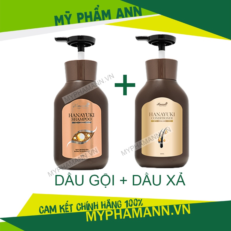 Dầu gội Hanayuki Shampoo và Dầu xả Hanayuki Conditioner chính hãng