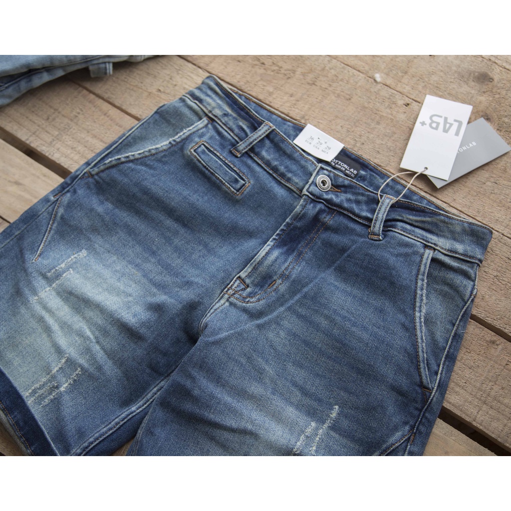 Quần short jean nam, túi chéo, co dãn, quần đùi nam cao cấp hàng đẹp - VNLINE