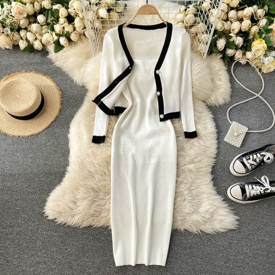 Set Len Gồm Áo + Váy Liền Thân Quảng Châu Loại 1