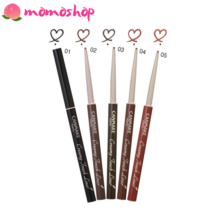 Bút kẻ mắt Canmake Creamy Touch Liner Waterproof - Gel kẻ mắt lâu trôi Canmake Tokyo Nhật Bản chống nước