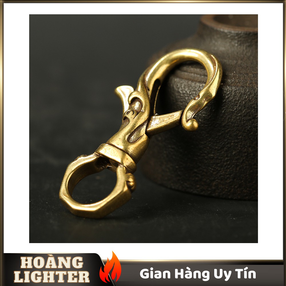 Móc Chìa Khóa, Móc Khóa Thắt Lưng Đồng Kiểu Dáng Hoa Văn Độc Đáo