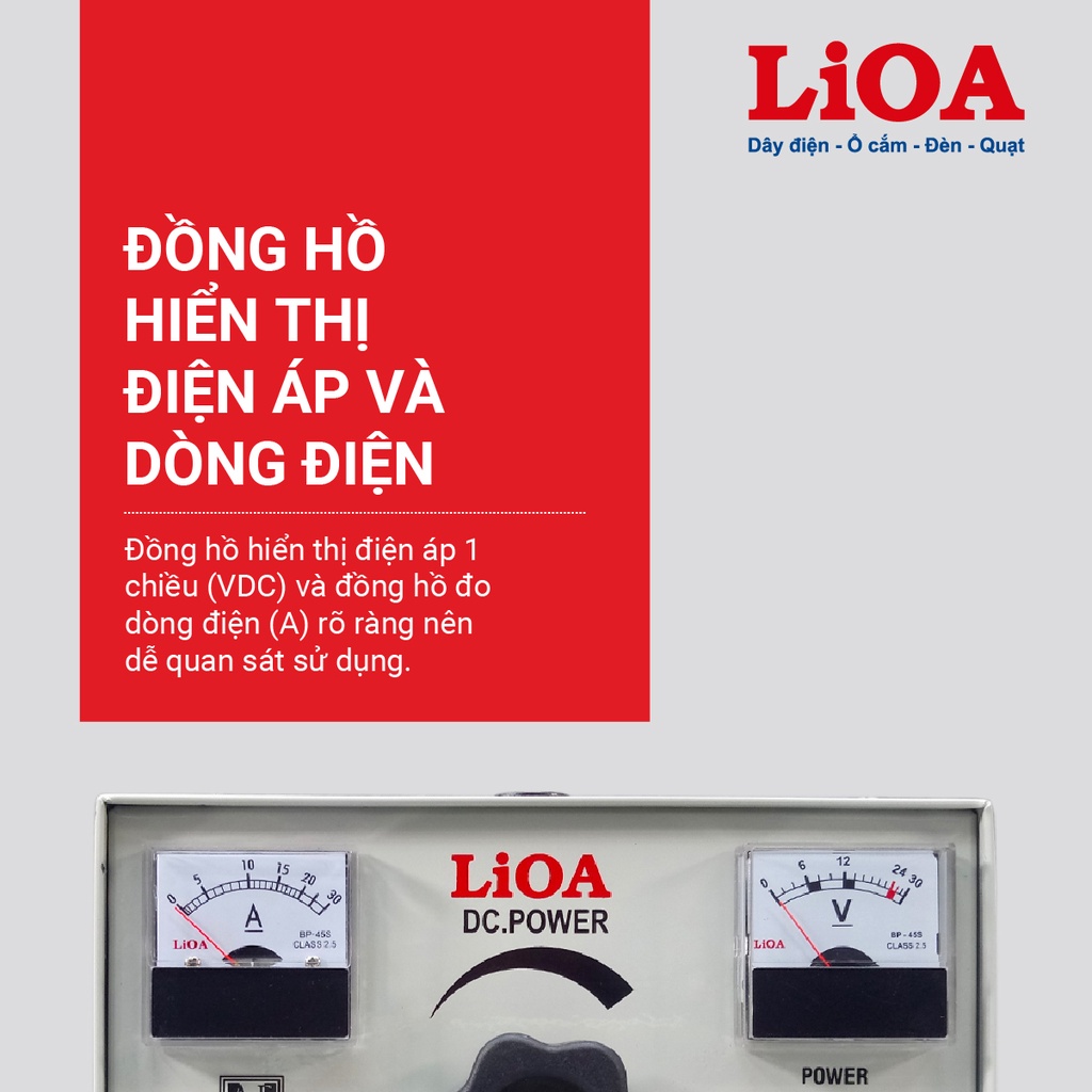 [CHÍNH HÃNG] Máy nạp ắc quy LiOA BC3630 - Máy sạc bình ắc quy LiOA 12V 24V dòng 30A cho oto, xe máy, máy xúc, máy cẩu