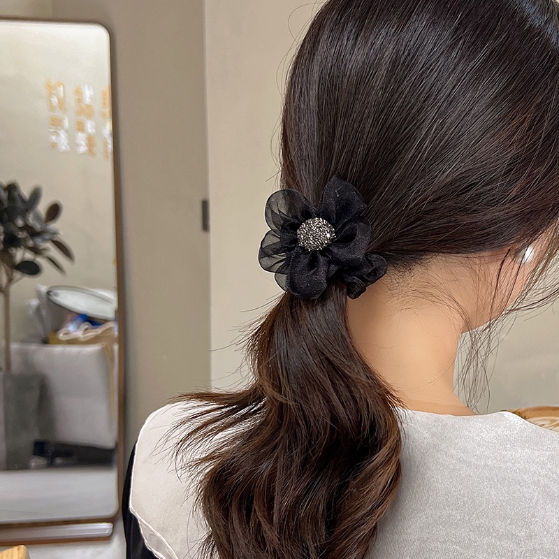 Dây Buộc Tóc Hình Hoa Hướng Dương Phong Cách Hàn Quốc Mới