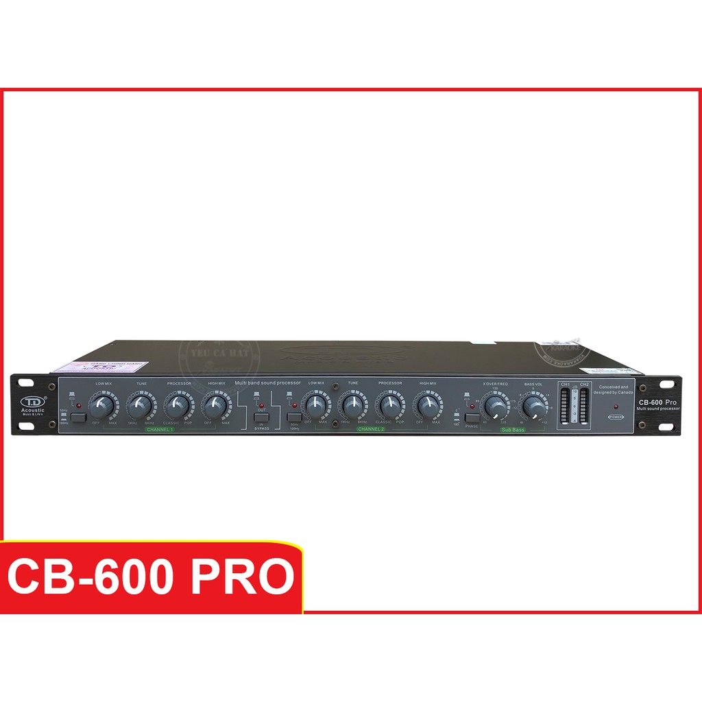 Máy nâng tiếng TD Accoustic CB 600  - Hàng chính hãng, chân AV mạ đồng vàng - Gia Khang Electronics