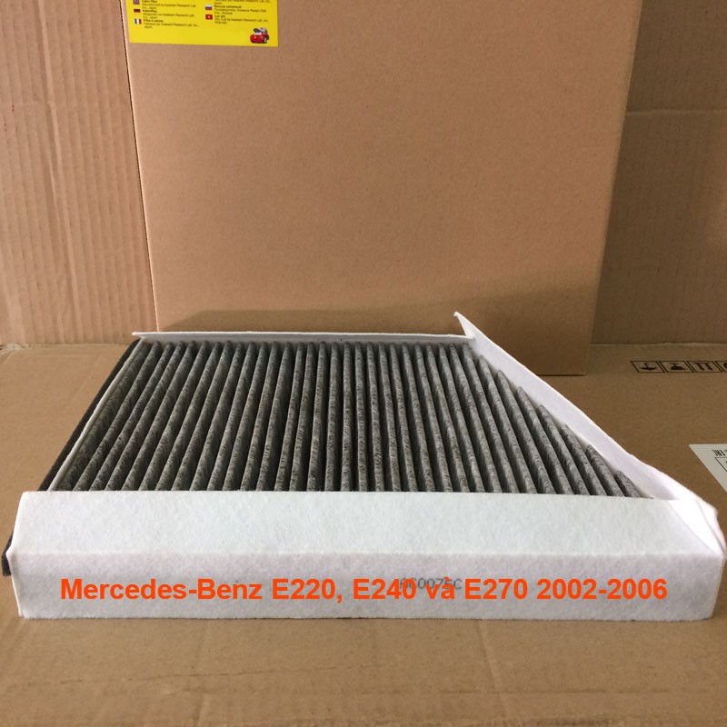 Lọc gió điều hòa than hoạt tính AC0076C-5 dành cho Mercedes-Benz E220, E240 và E270 2002, 2003, 2004, 2005, 2006