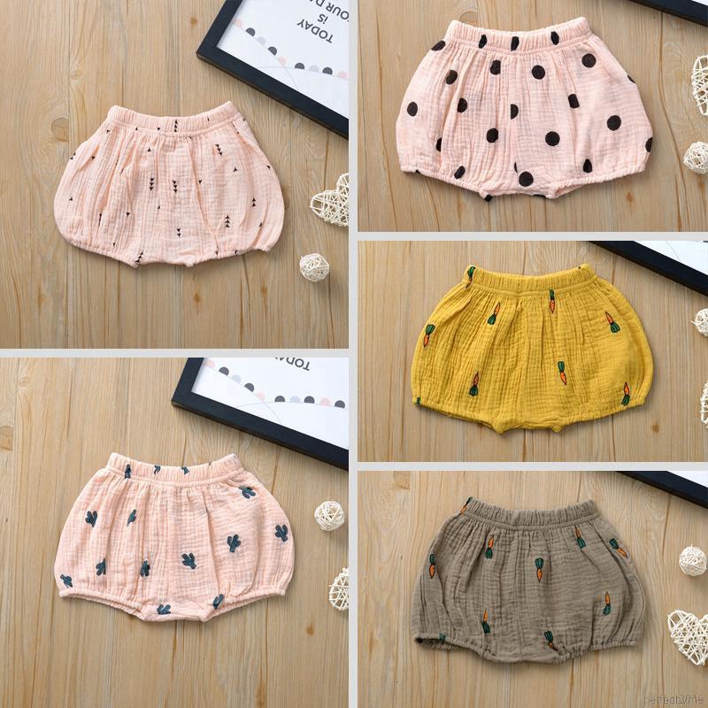 Quần short cotton PP co giãn thời trang cho bé trai và gái