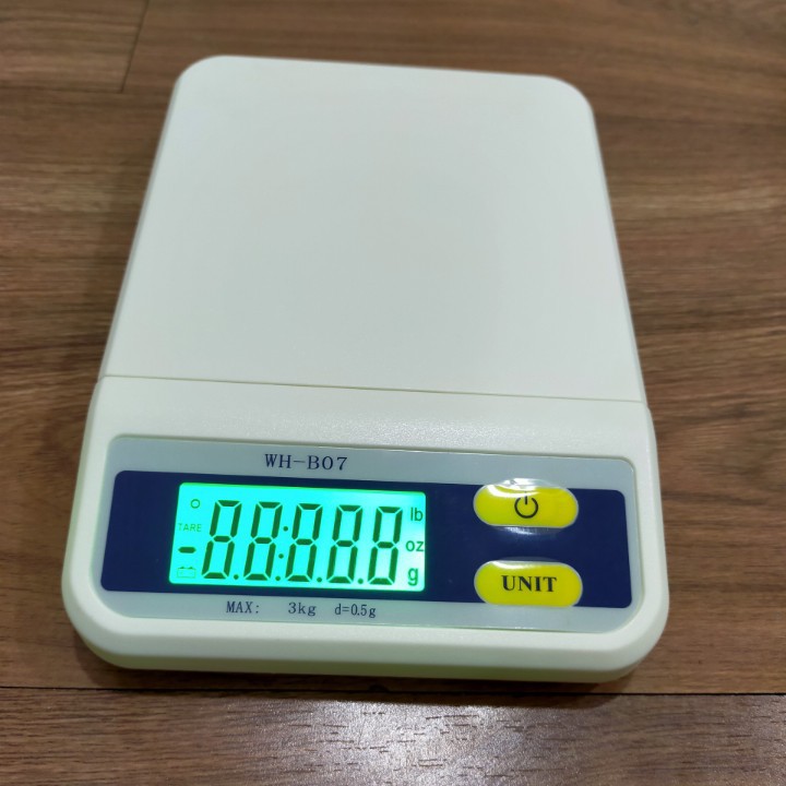 Cân Điện Tử Nhà Bếp Mini WH - B07 2kg & 3kg （ Bảo Hành 12 Tháng ）Chính Xác Cao