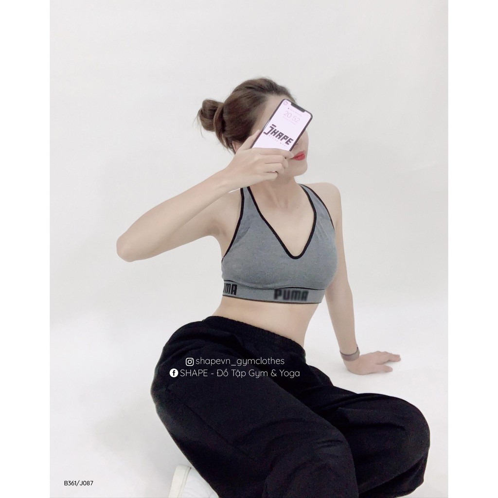 Áo bra tập gym yoga nữ P.m Seamless - CẠP CHỮ [B361]