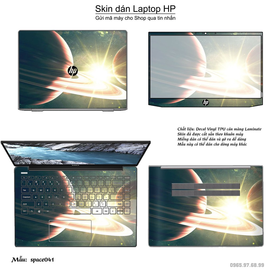 Skin dán Laptop HP in hình không gian _nhiều mẫu 7 (inbox mã máy cho Shop)