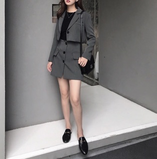 Full Set Chân Váy + Áo Khoác Blazer Siêu Xinh (Có tách lẻ)