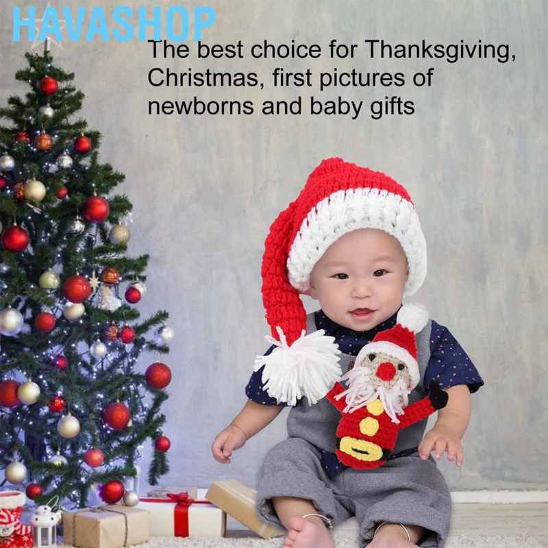 Búp Bê Hình Ông Già Noel Làm Đạo Cụ Chụp Ảnh Cho Bé Sơ Sinh