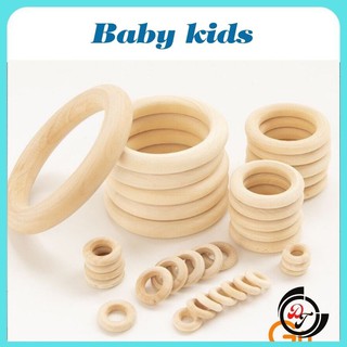 Vòng tròn gỗ ❤️freeship❤️ vòng gỗ luyện tay montessori cho bé size 7cm và 4cm