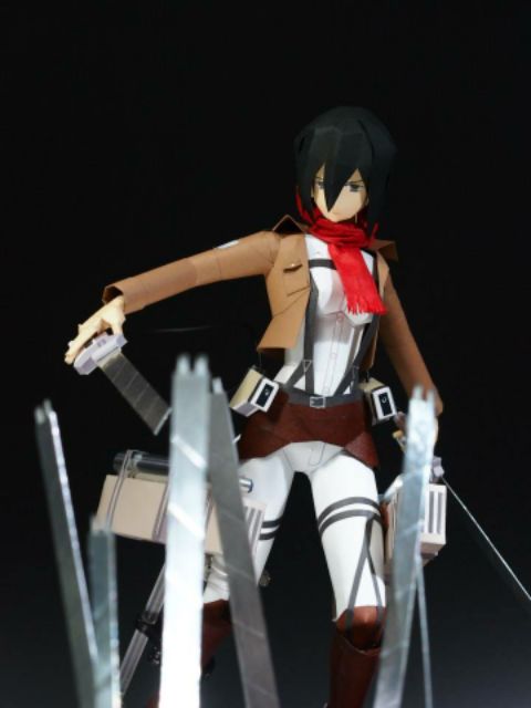 Mô hình giấy anime  Mikasa Ackerman