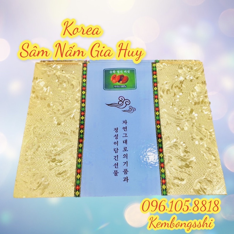 Nấm Linh Chi Đỏ 6 HÀN QUỐC - HỘP QUÀ BIẾU SANG TRỌNG